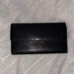 Louis Vuitton Black Epi Wallet